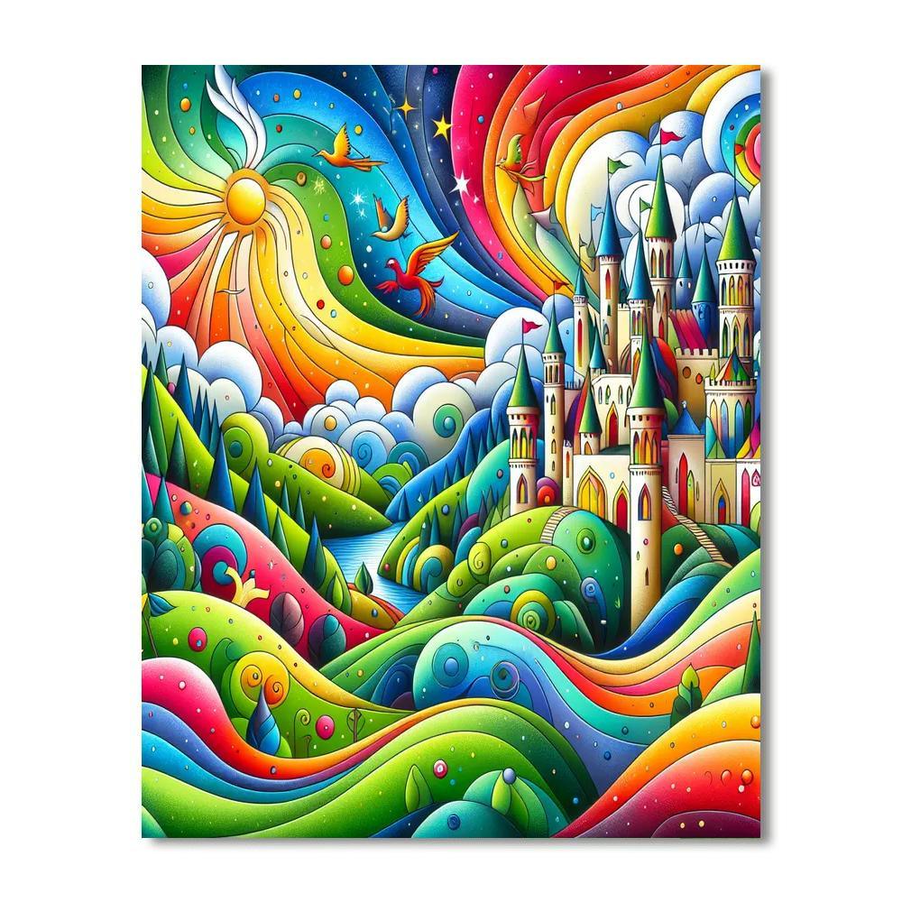 Adventures In Fantasy Land Paint By Numbers Art