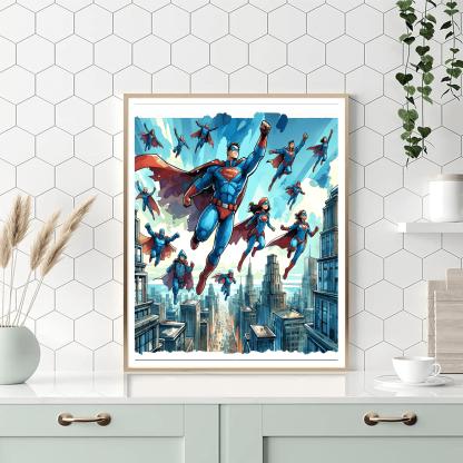 Superhero Adventures Paint By Color