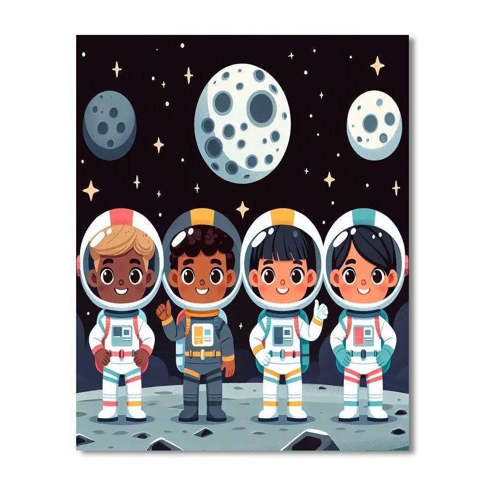 Moon Mission Paint By Numbers
