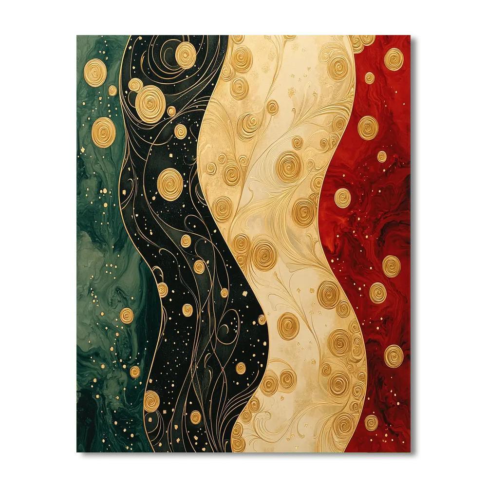 Gustav Klimt Inspired Gilded Serenity  Paint By Numbers Kits