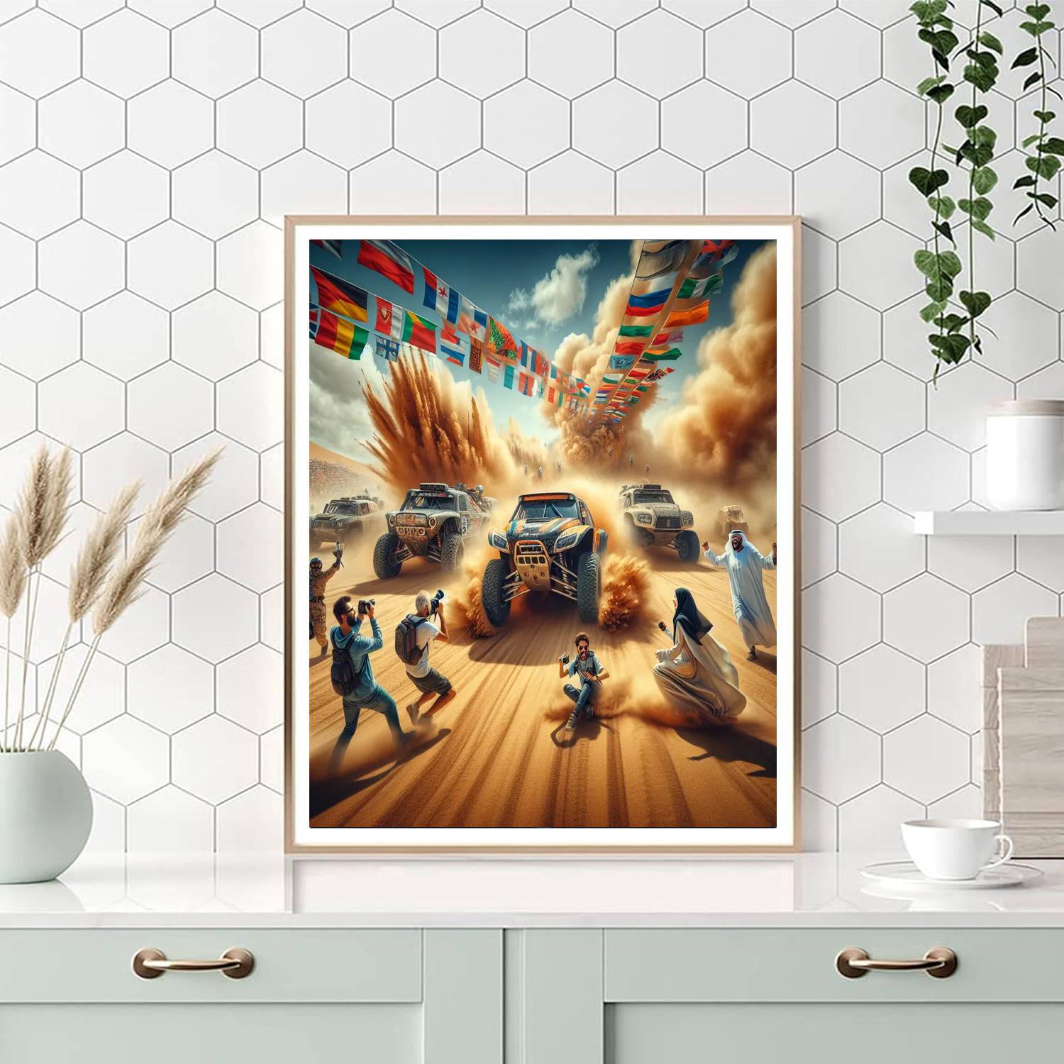 Dakar Rally Number Painting