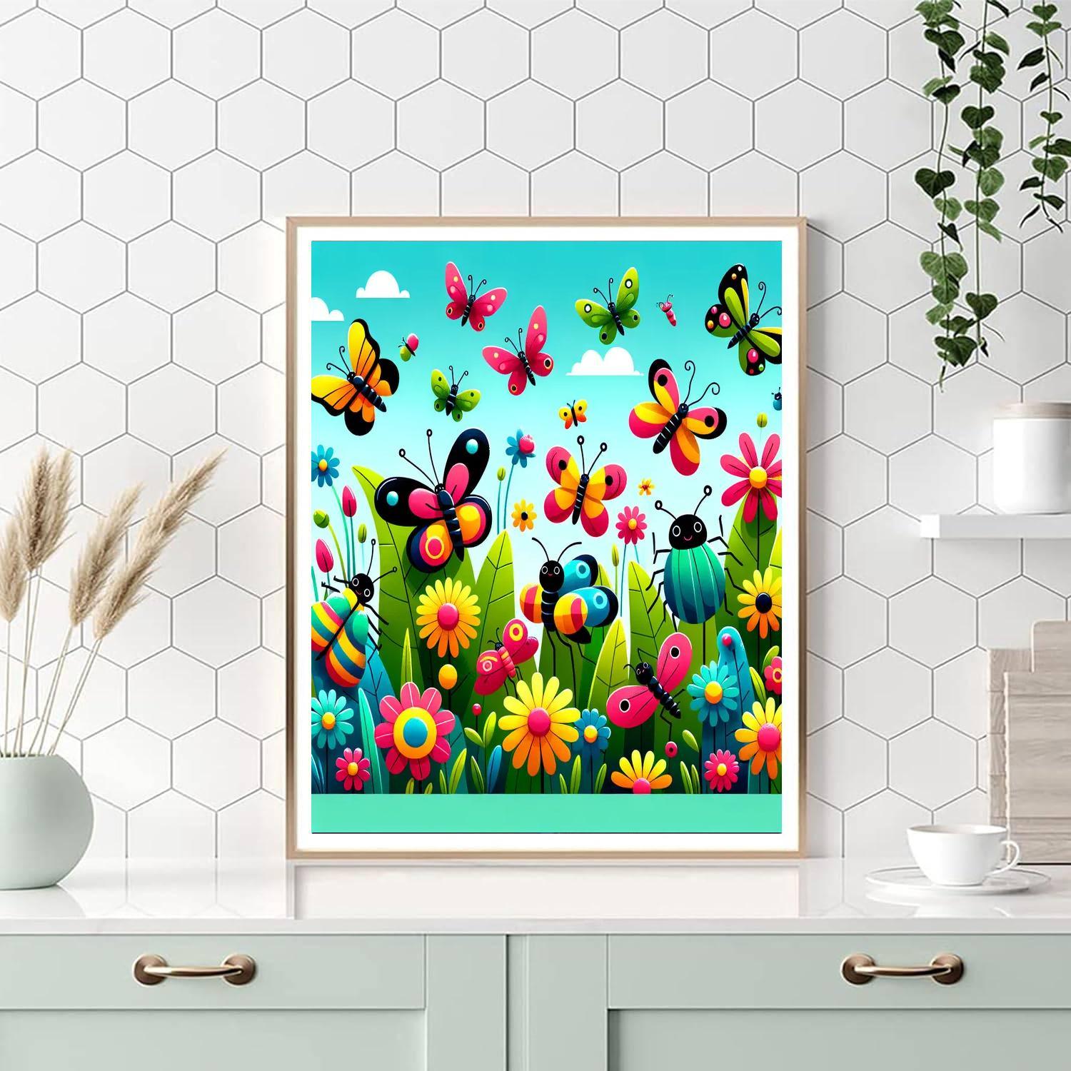Bugs And Butterflies Numbered Painting Kits