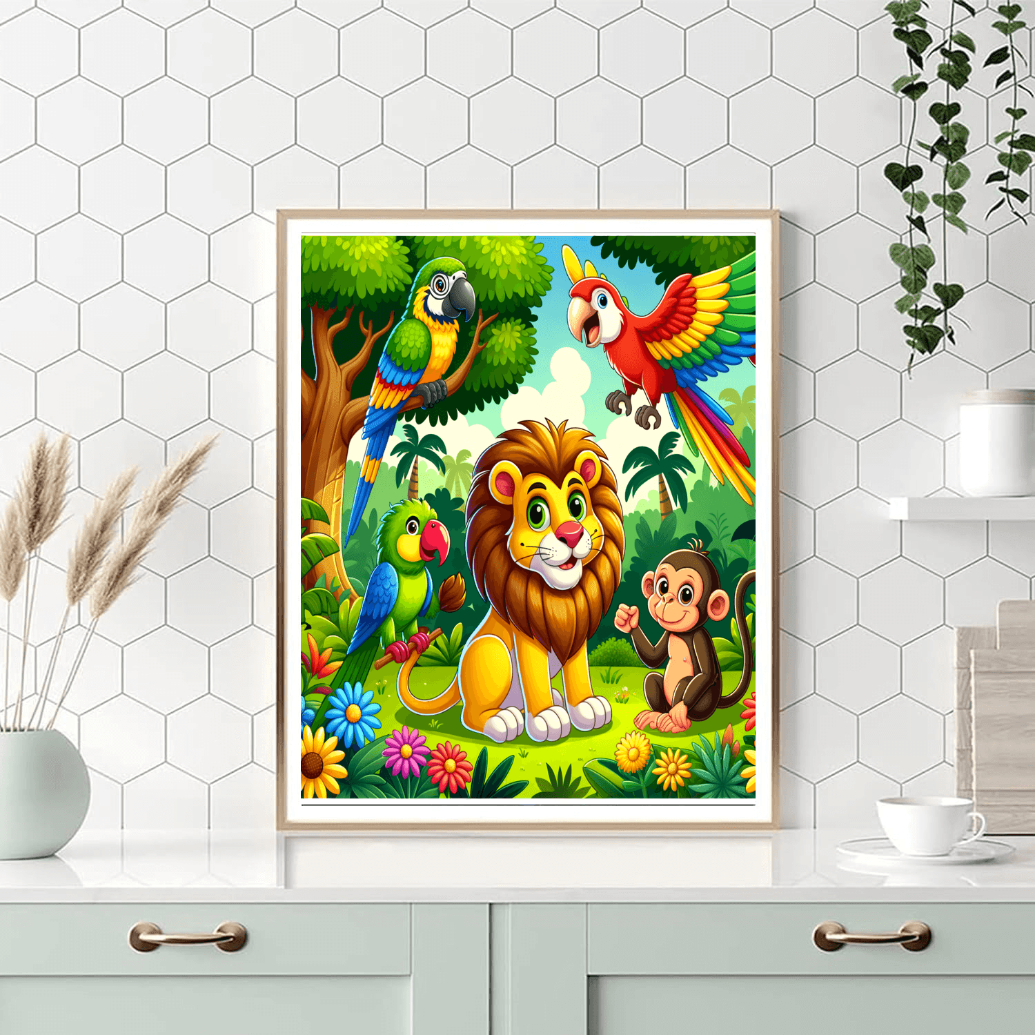Amazing Jungle Safari Paint By Numbers Kits