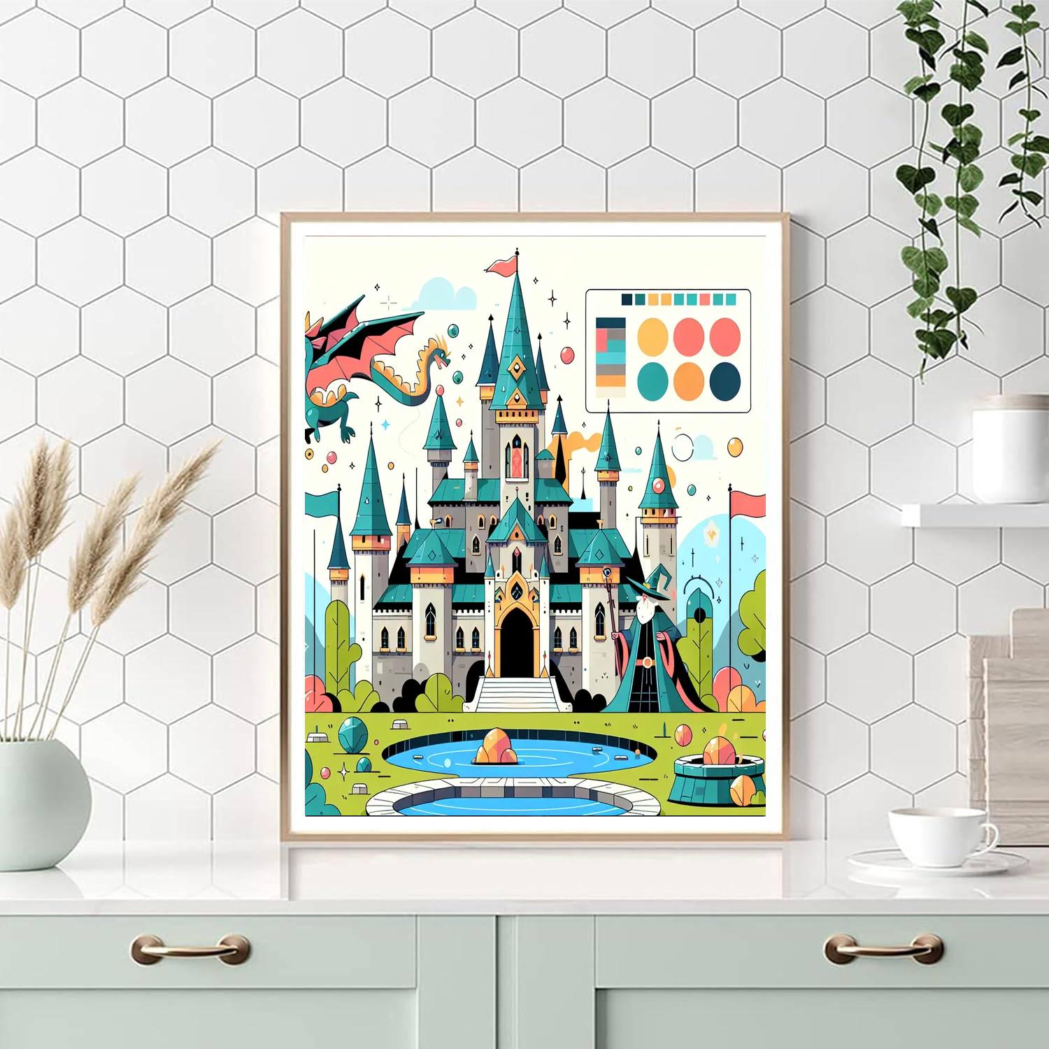 Mystic Castle Paint By Numbers Art