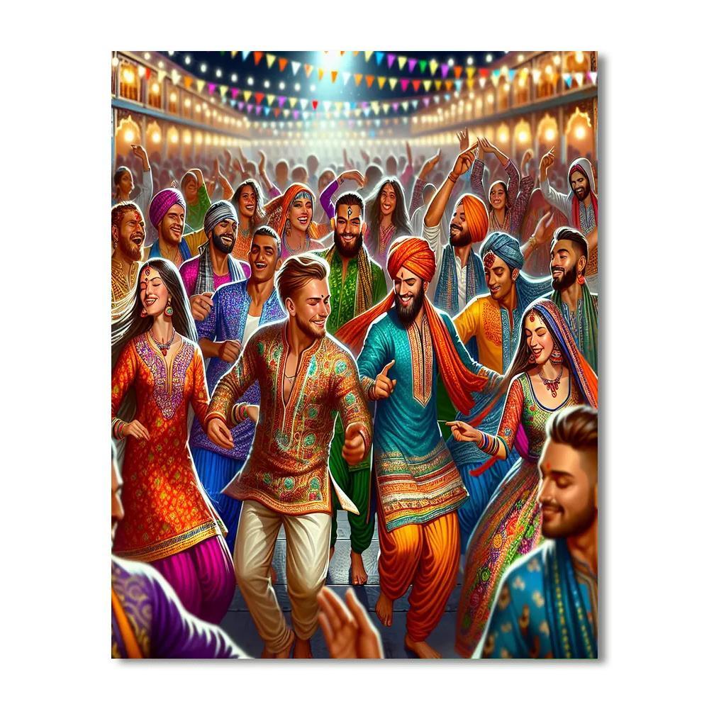 Navratri Festival - India Paint By Numbers Art