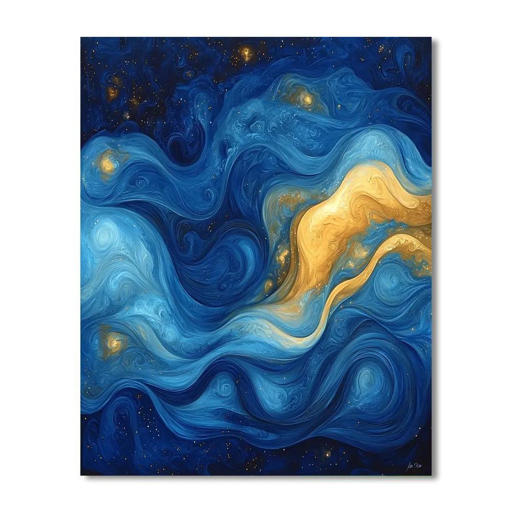 Michelangelo Inspired Celestial Resonance  Paint By Number
