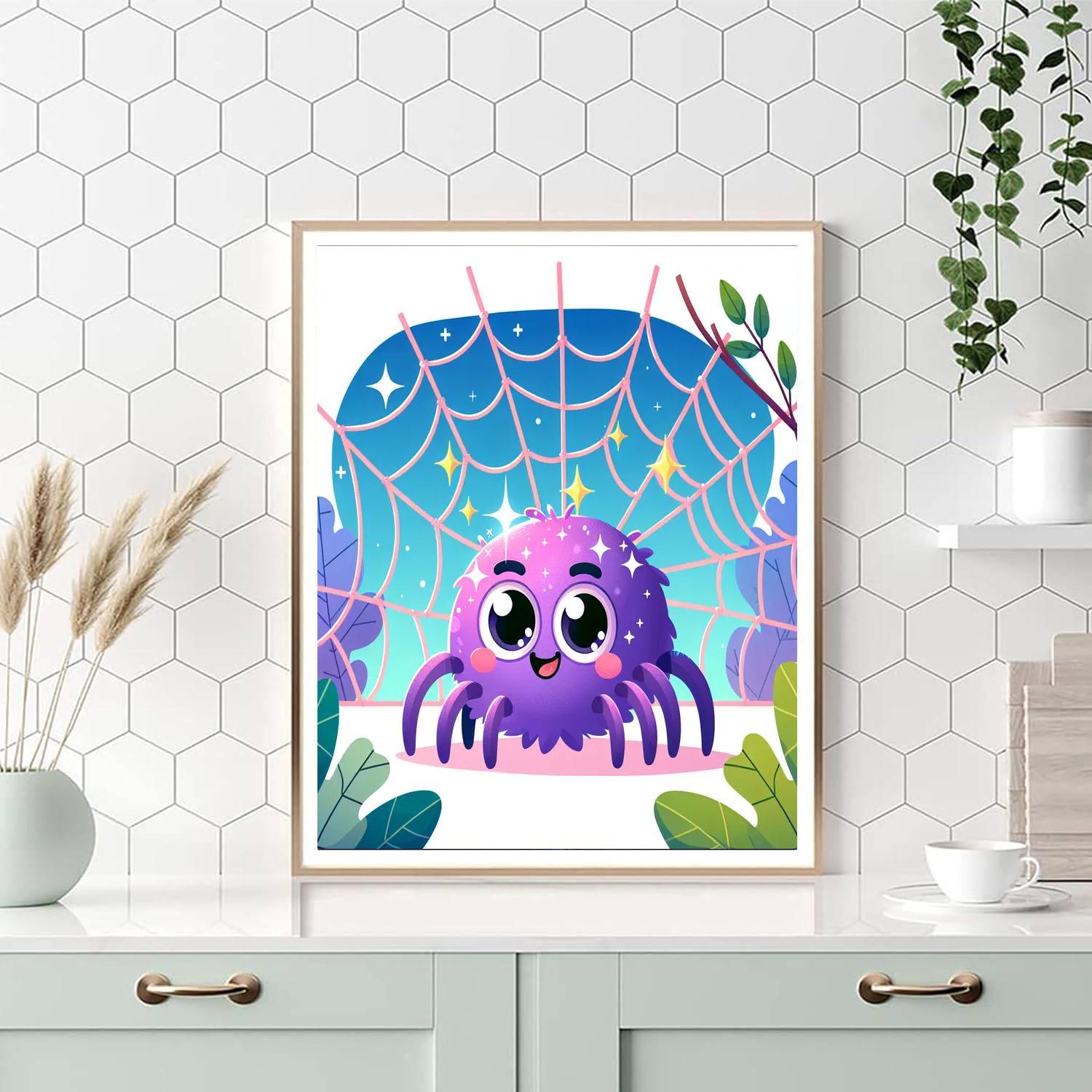 Sparkly Spider Painting By Numbers Kit