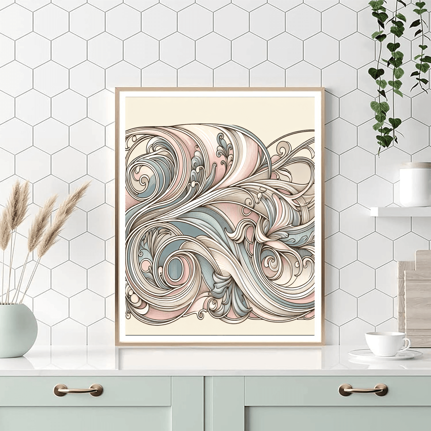 Glamorous Art Nouveau Elegance DIY Paint By Numbers