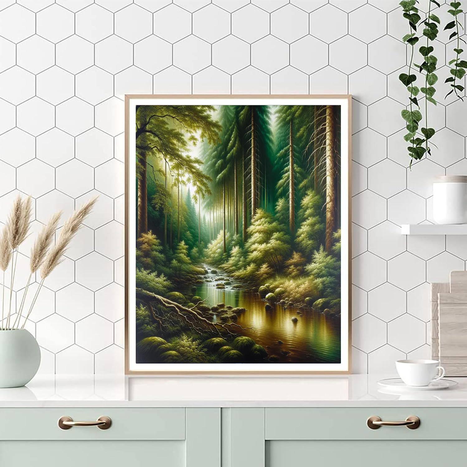 Majestic Forest Landscape Paint By Number