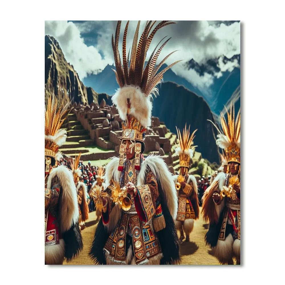 Festival Of The Sun - Cusco Number Painting