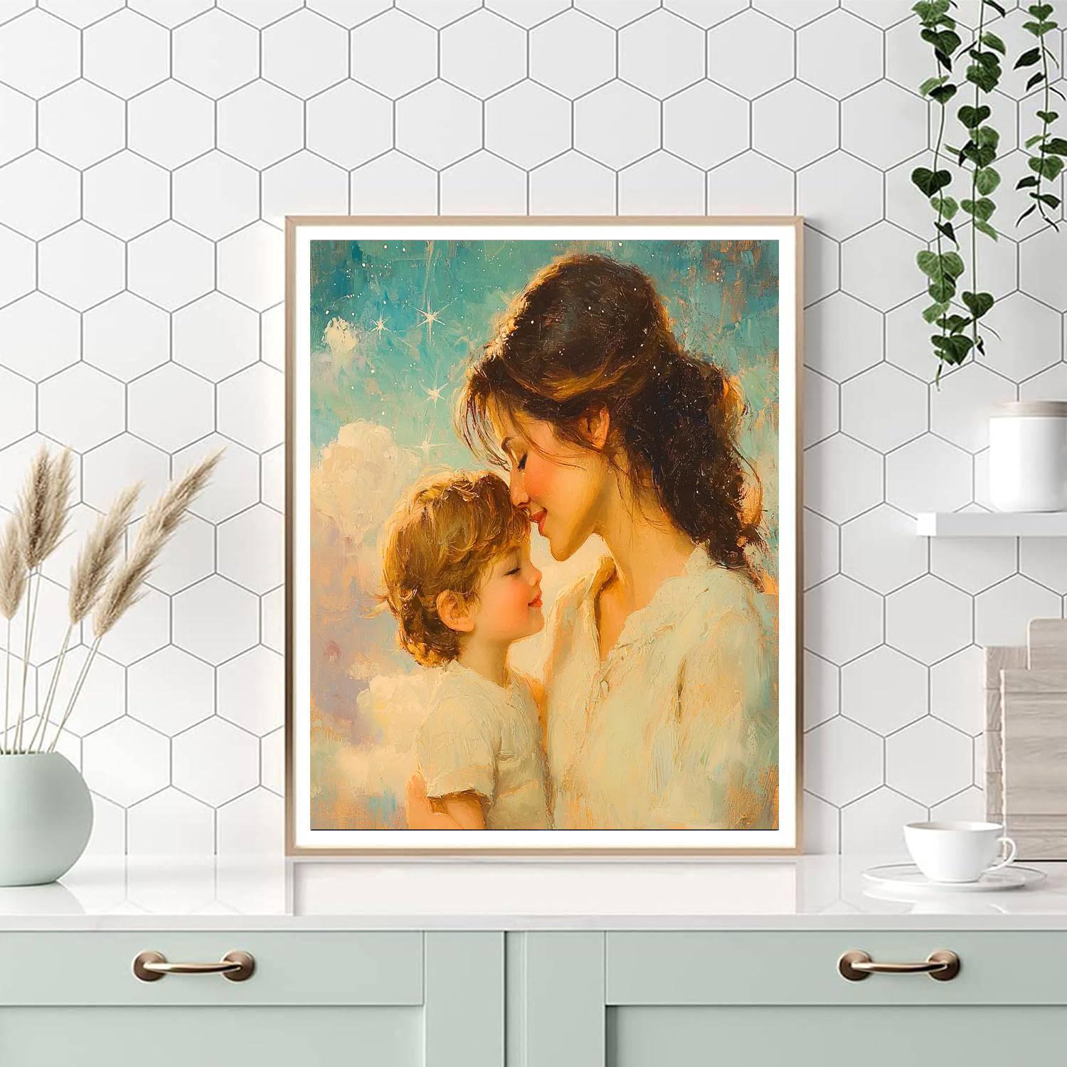 Mother's Gentle Whisper Paint By Numbers