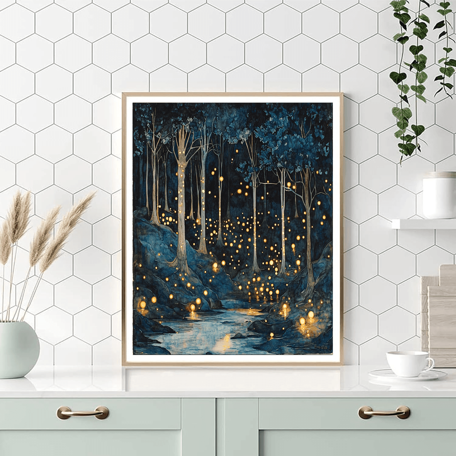 Edward Munch Inspired Mystical Woodland  Paint By Numbers Art