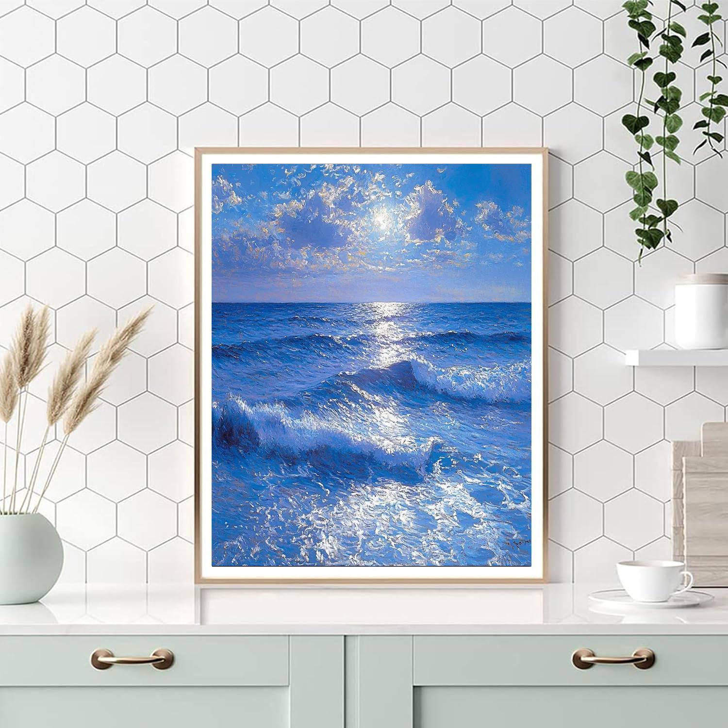 Claude Monet Inspired Seascape Symphony  Paint By Number