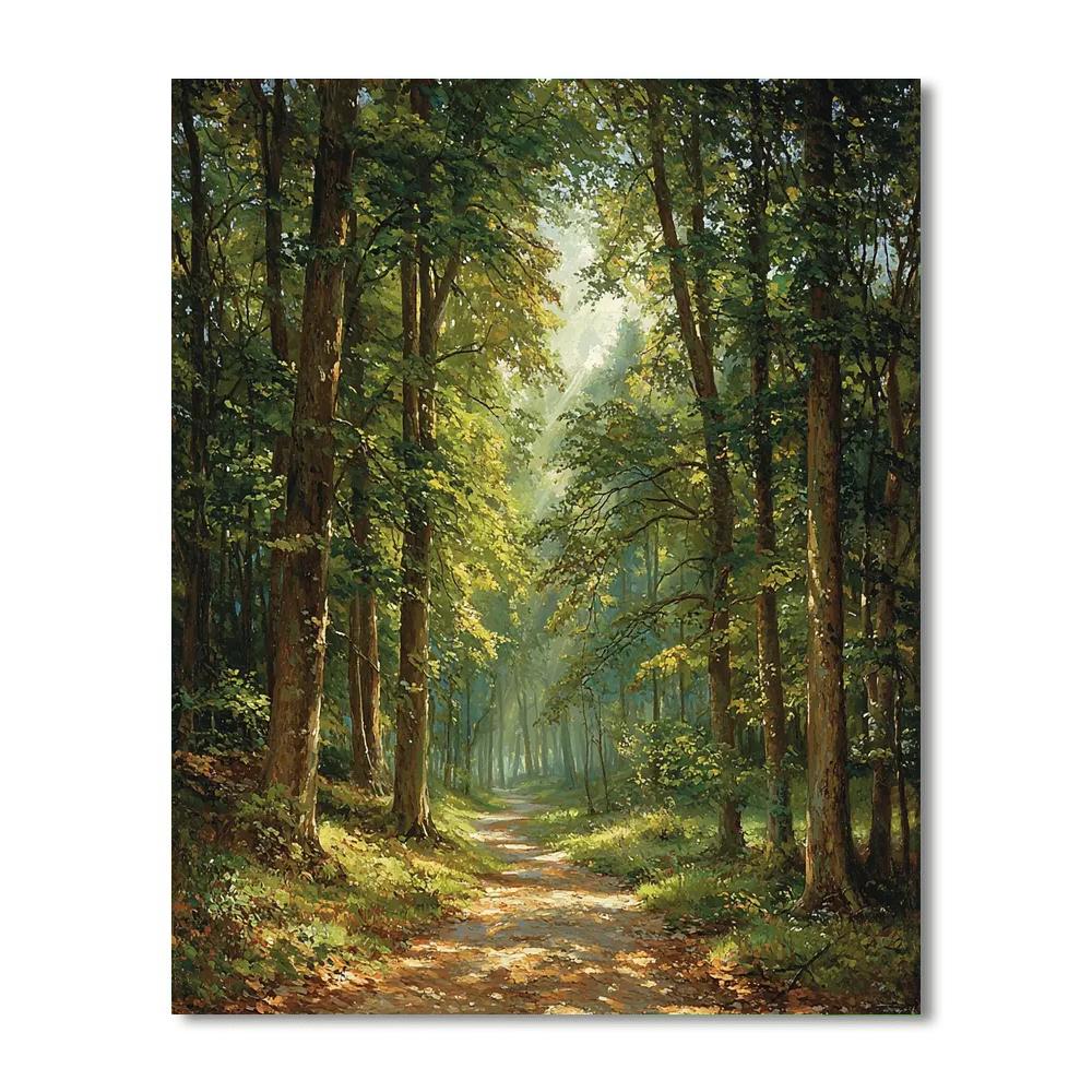 Caspar David Friedrich Inspired Mysterious Forest Tapestry  Painting Number Kit