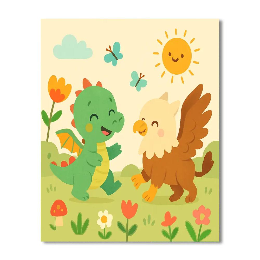 Mythical Beasties Numbered Painting Kits
