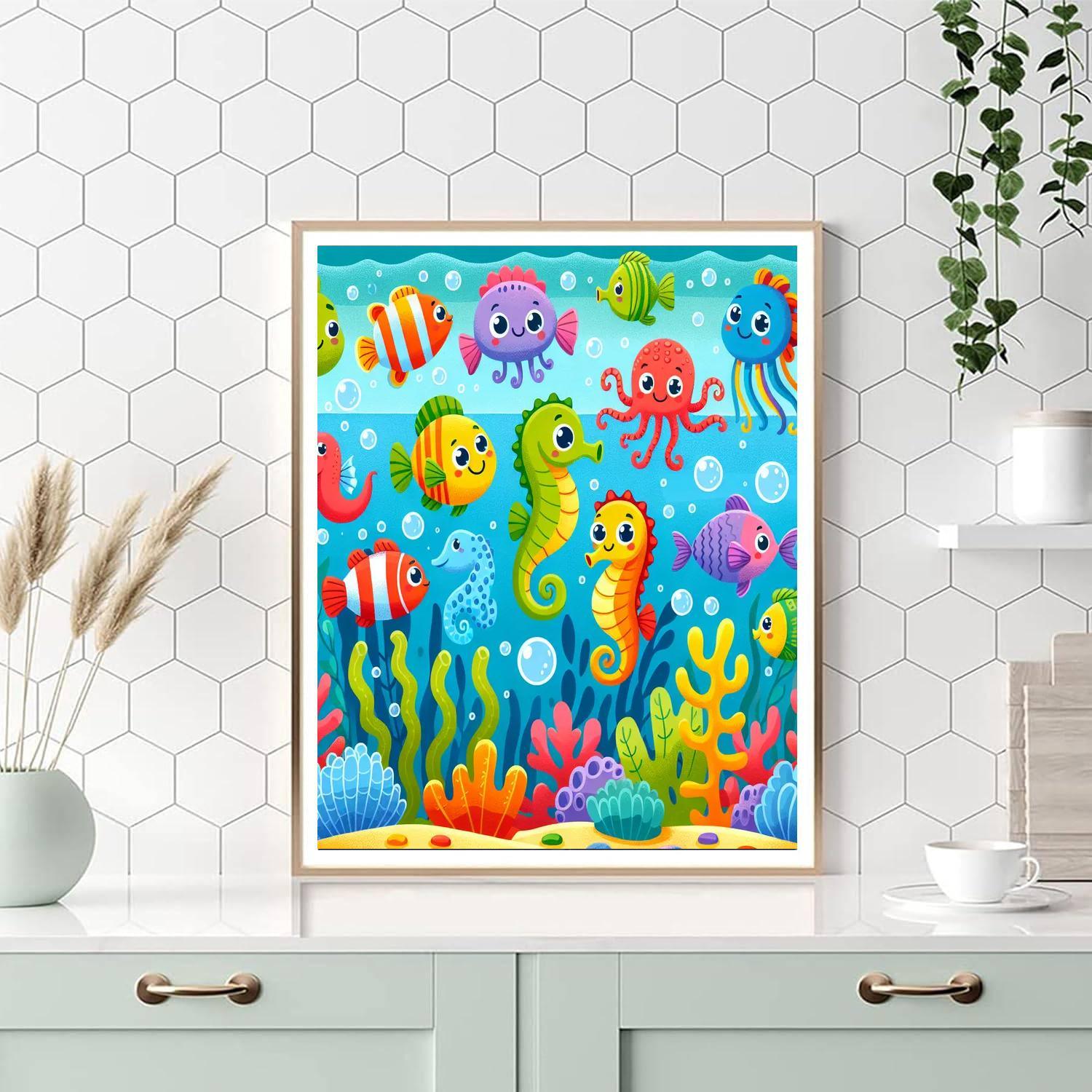 Ocean Wonders And Creatures DIY Paint By Numbers