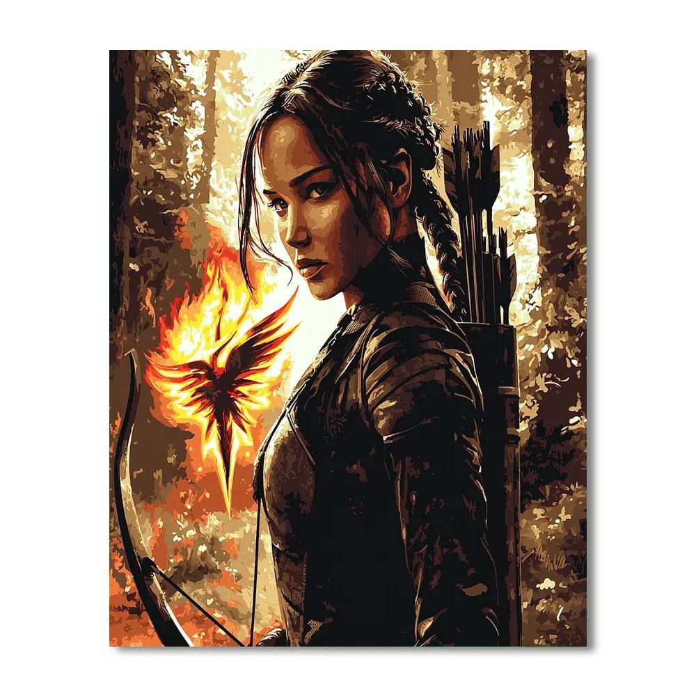 Jennifer Lawrence: The Hunger's Katniss Awakened Numbered Painting Kits