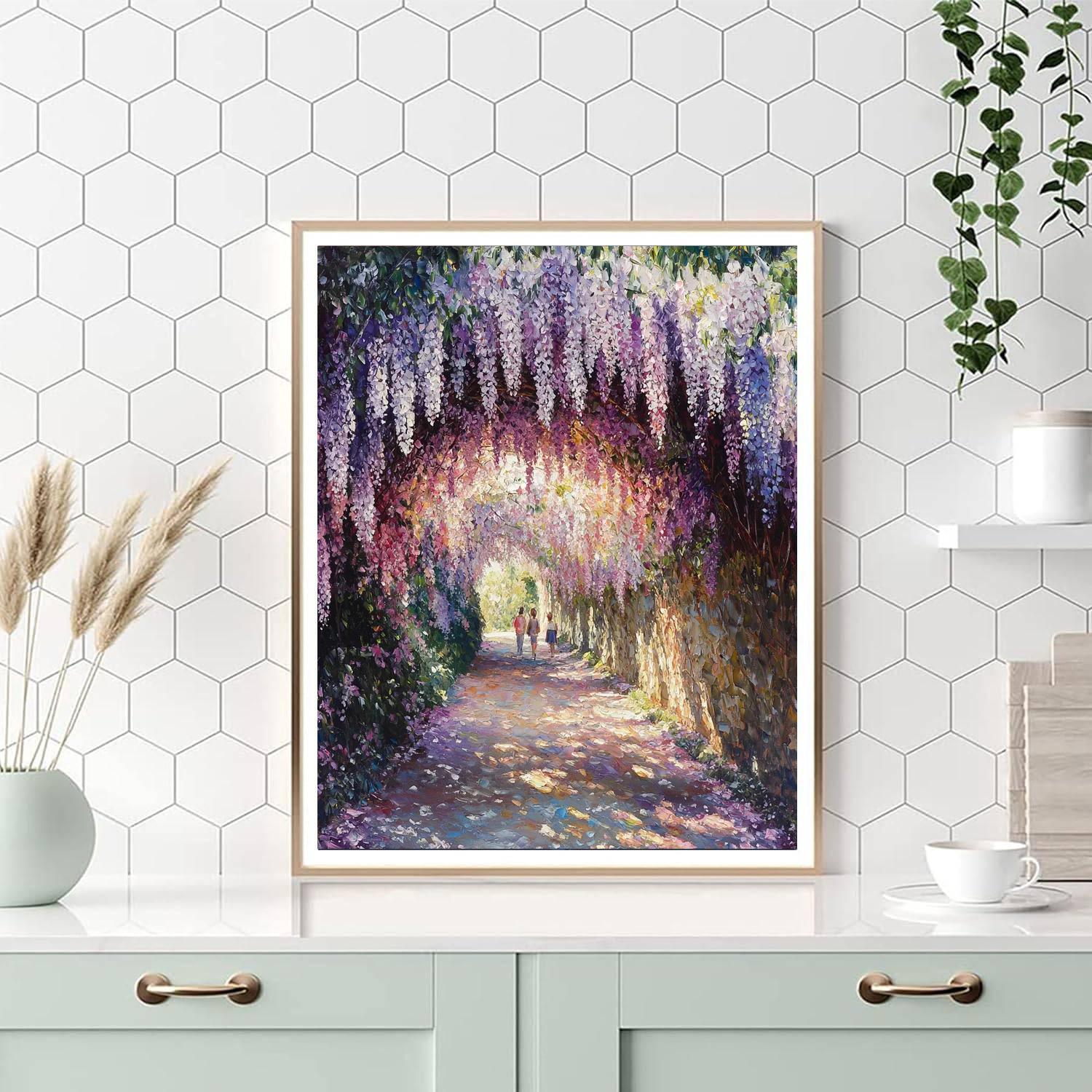 Wisteria Tunnel - Kitakyushu Paint By Numbers