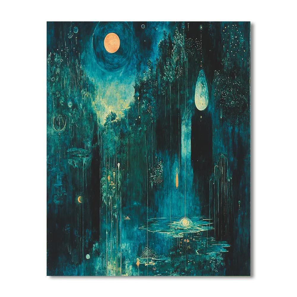 Max Ernst Inspired Celestial Dream Symphony  Painting By Numbers Kit