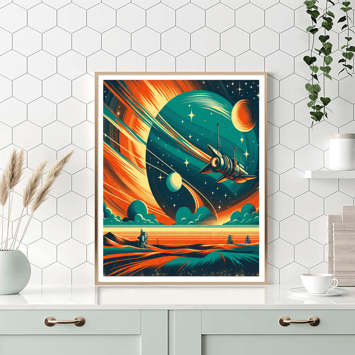 Retro Space Odyssey Paint By Numbers