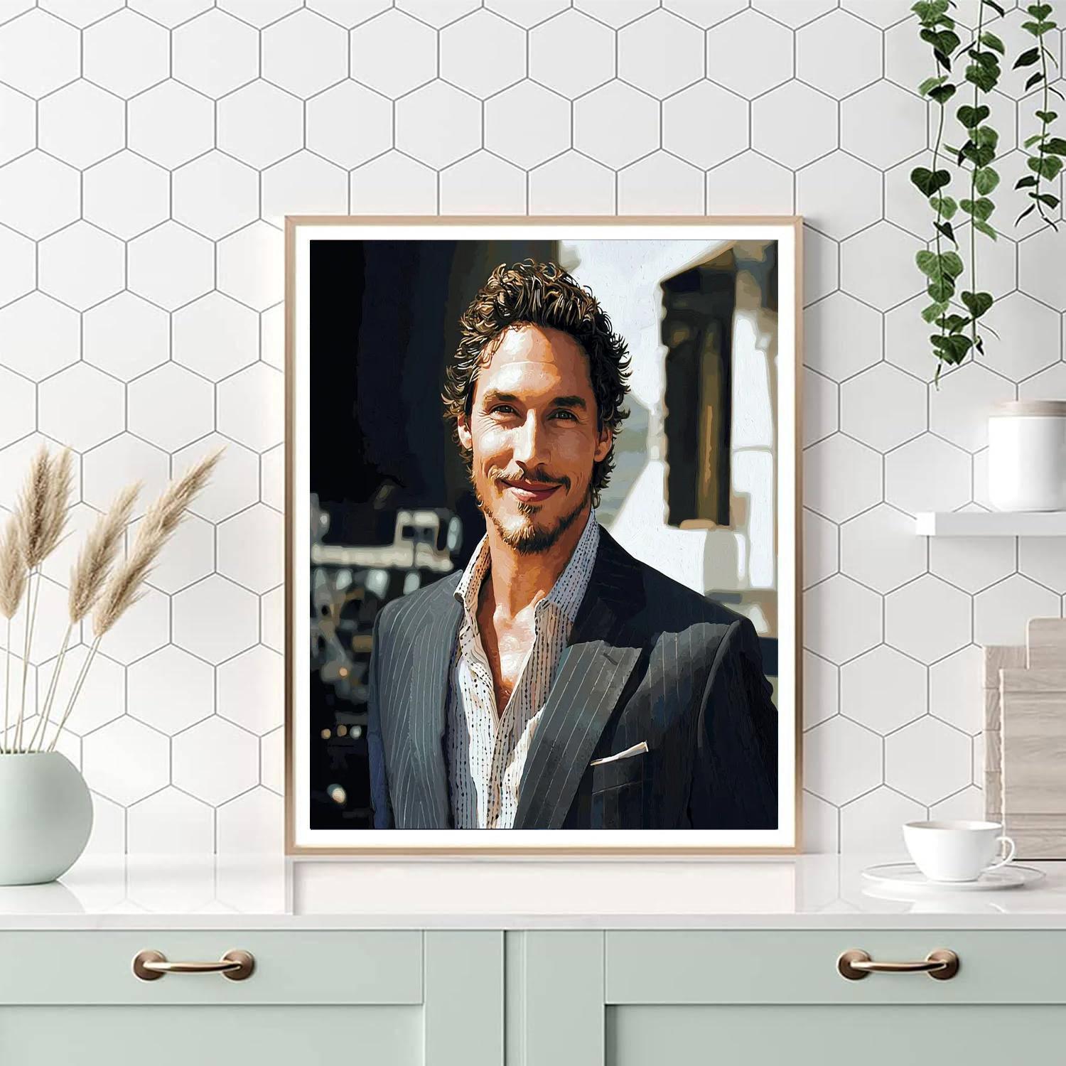 Matthew Mcconaughey: The Soulful Journey Of A Leading Man Numbered Painting Kits