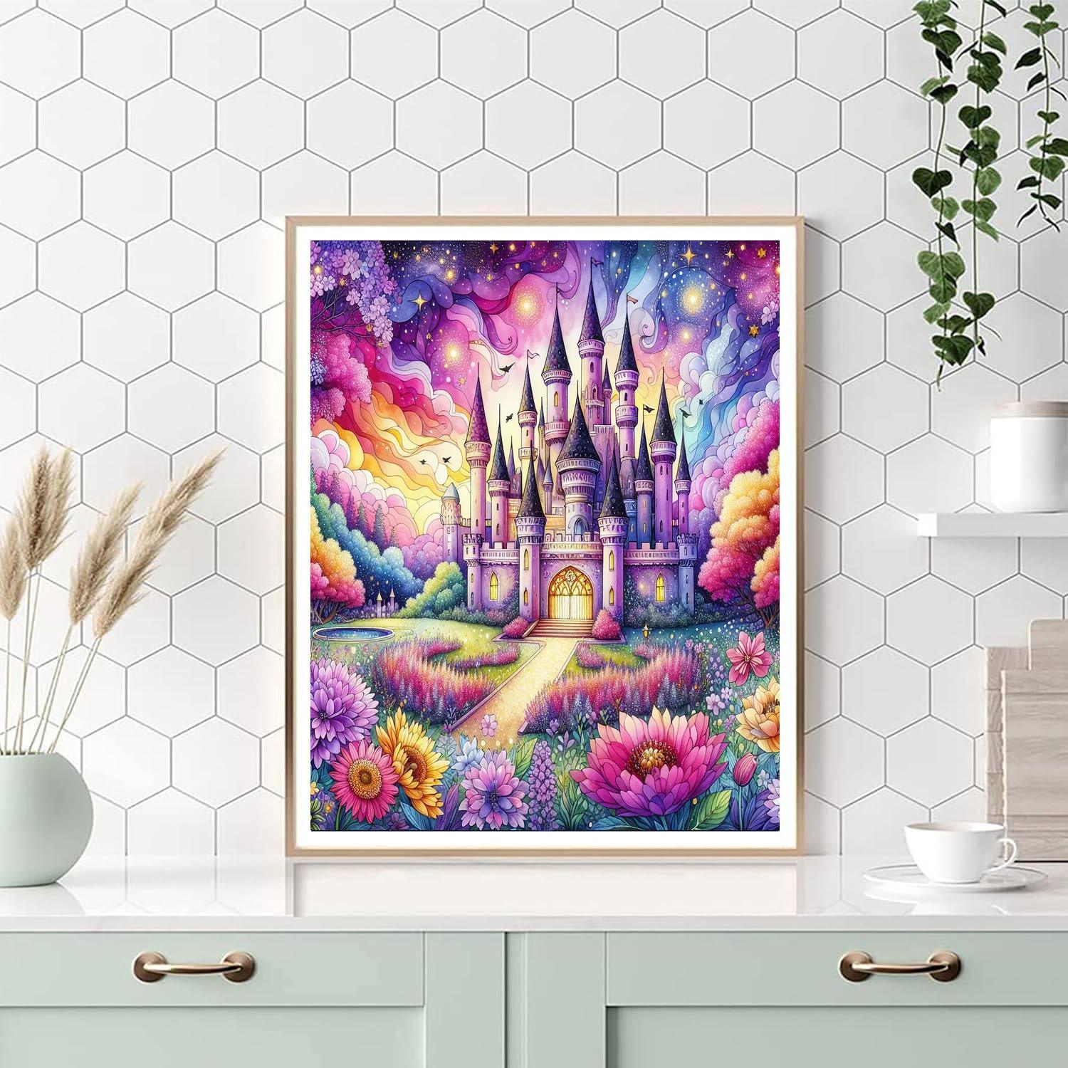 Dreamy Fantasy Castle Paint By Color
