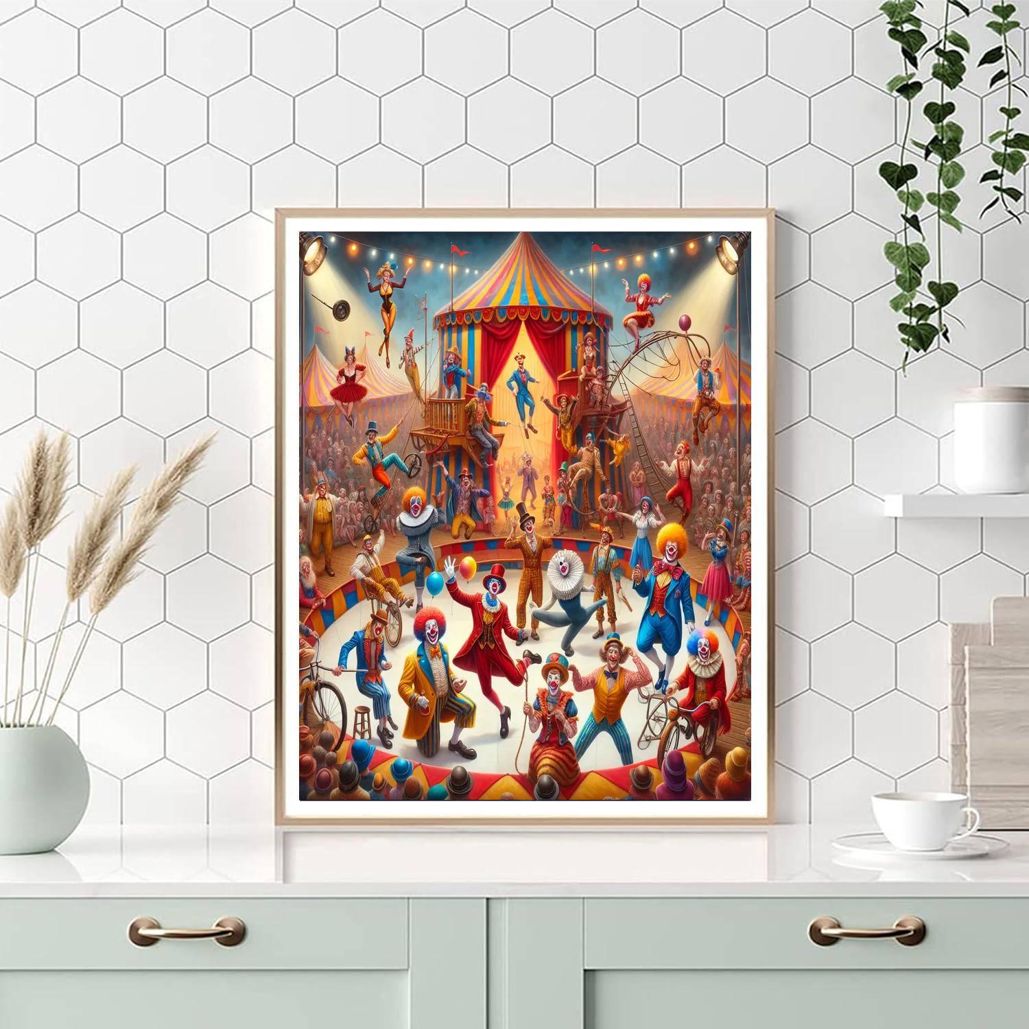 Playful Circus Fantasy DIY Paint By Numbers