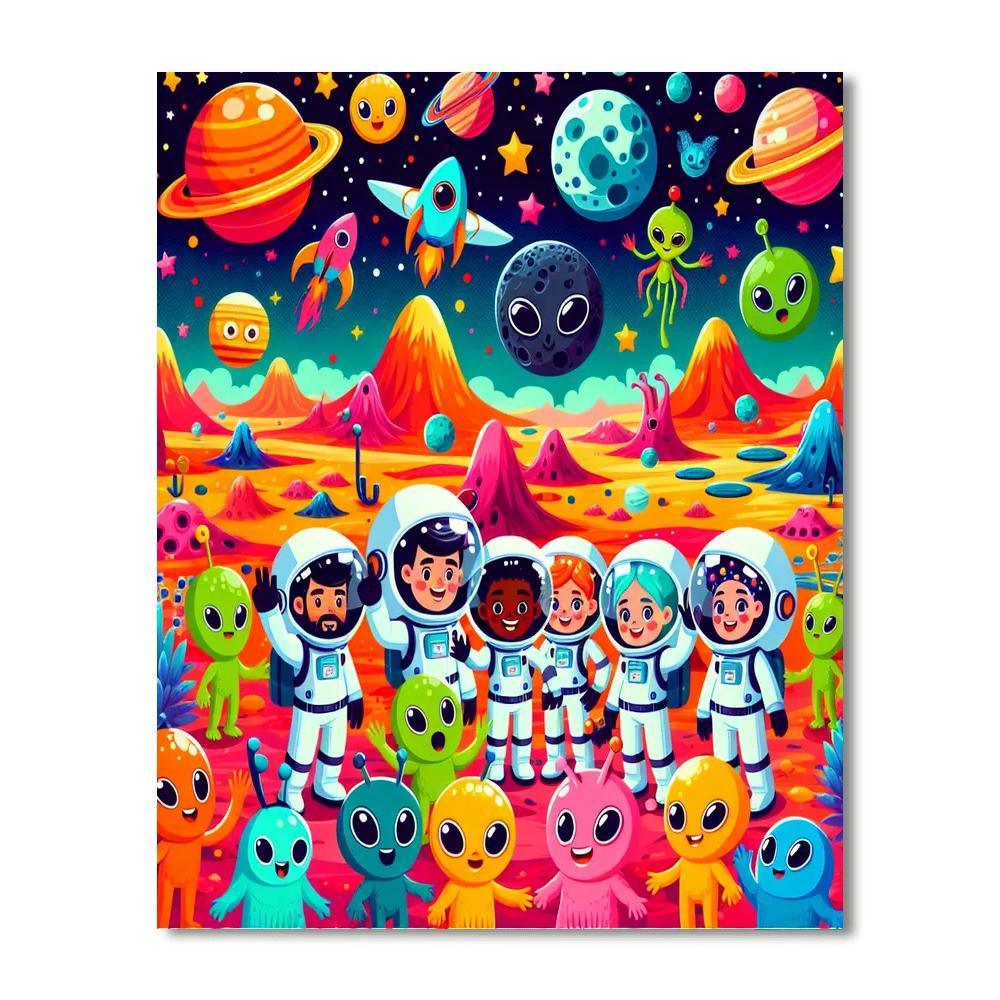 Space Safari Paint By Numbers