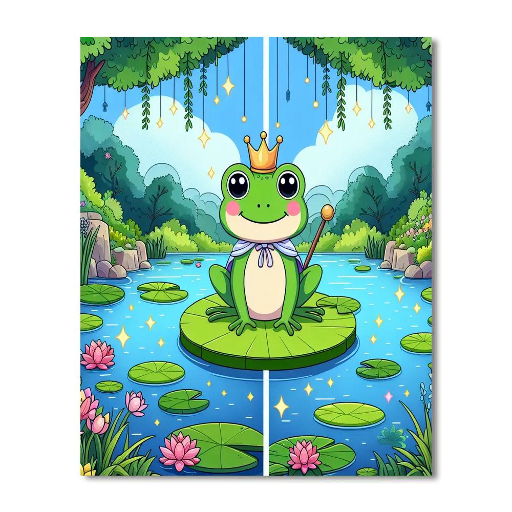 Frog Prince Lily Pad Numbered Painting Kits