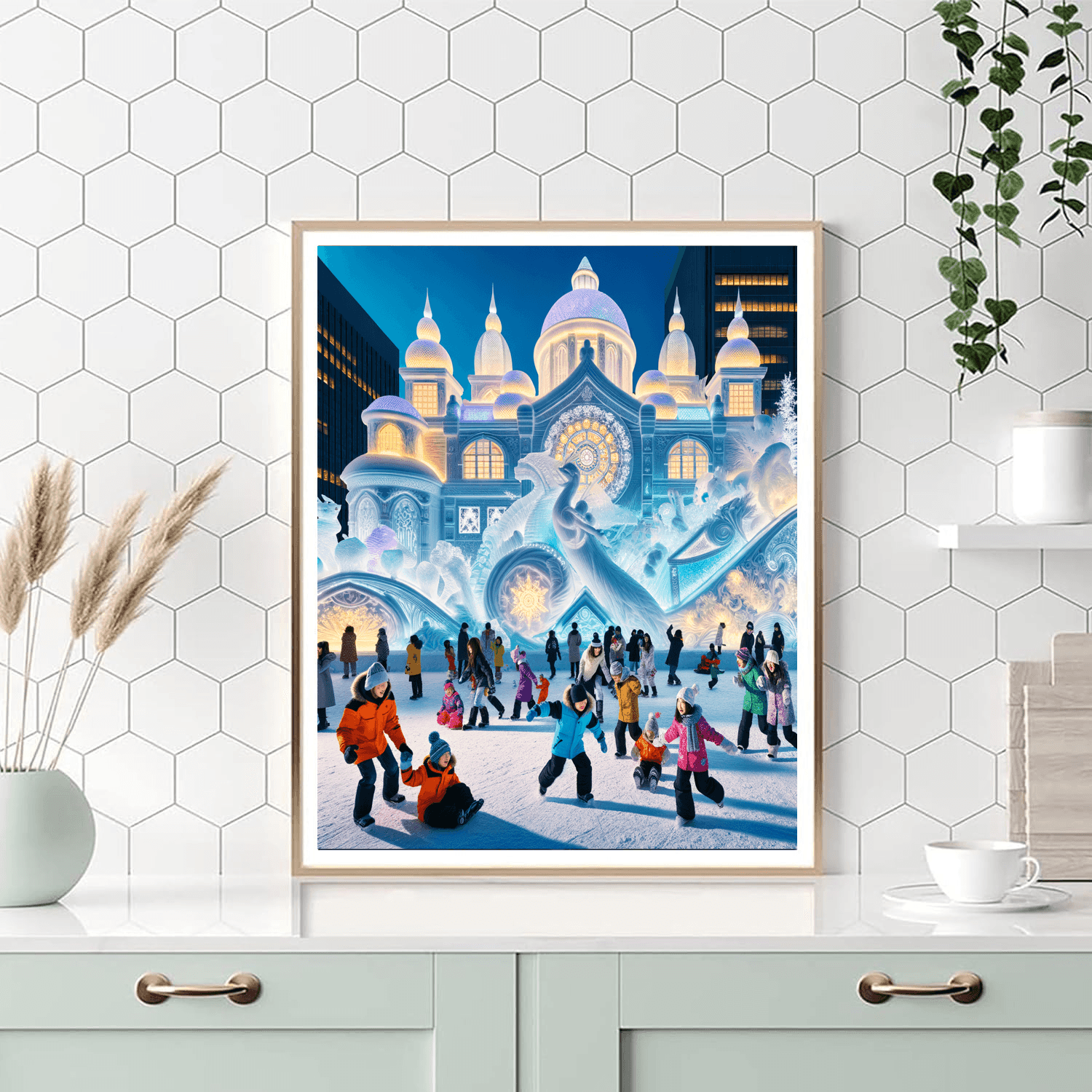 Hokkaido Snow Festival DIY Paint By Numbers