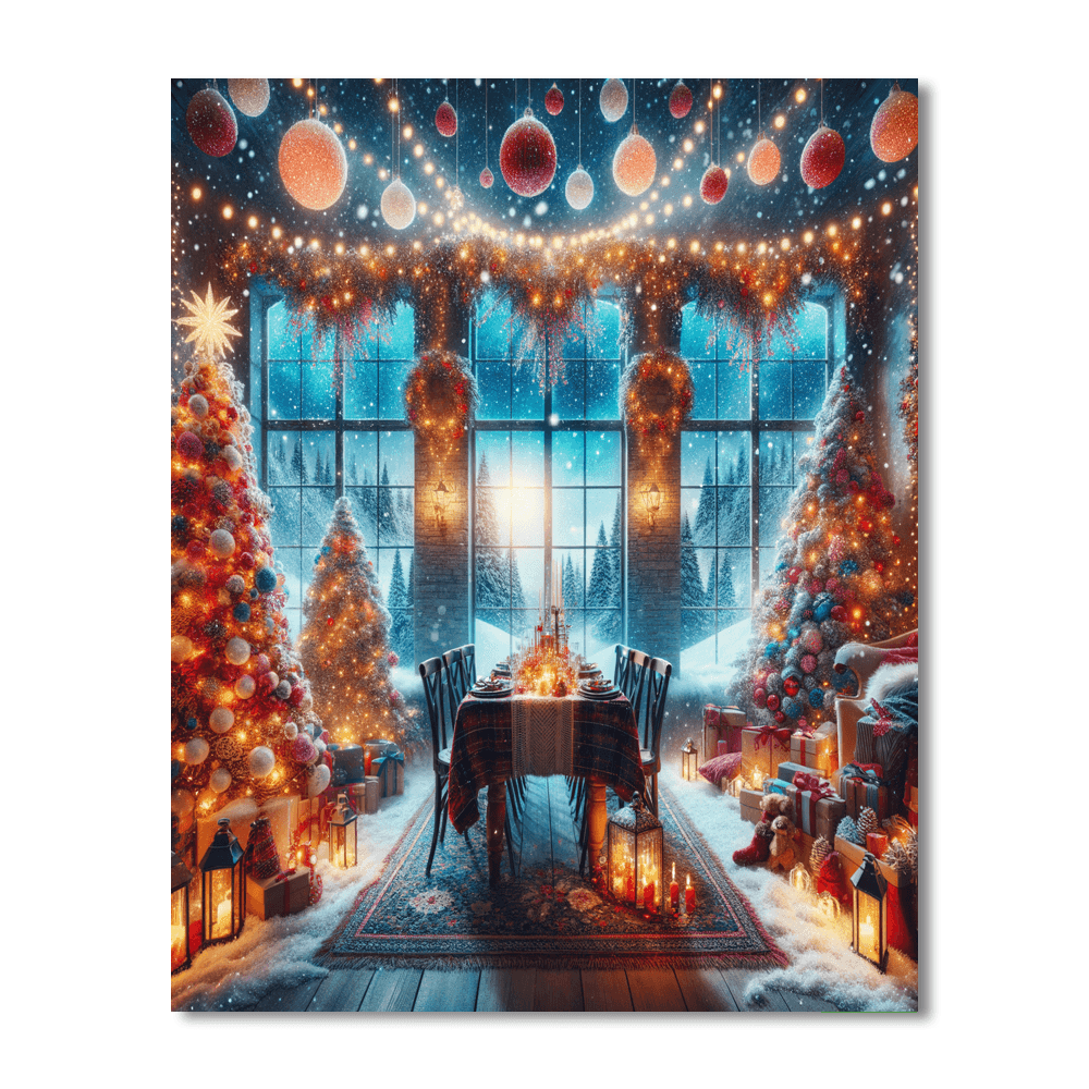 Christmas Eve Glow Paint By Number