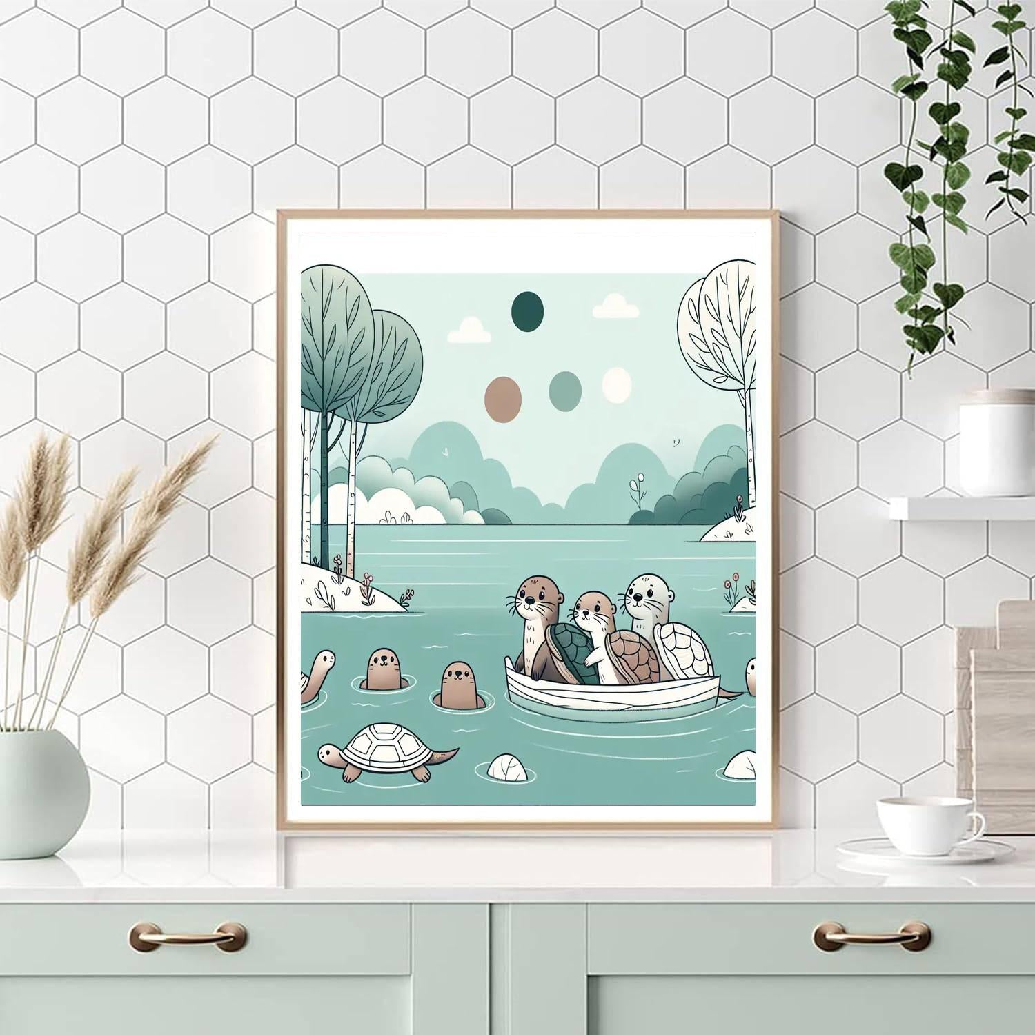 Lazy River Retreat Painting By Numbers Kit