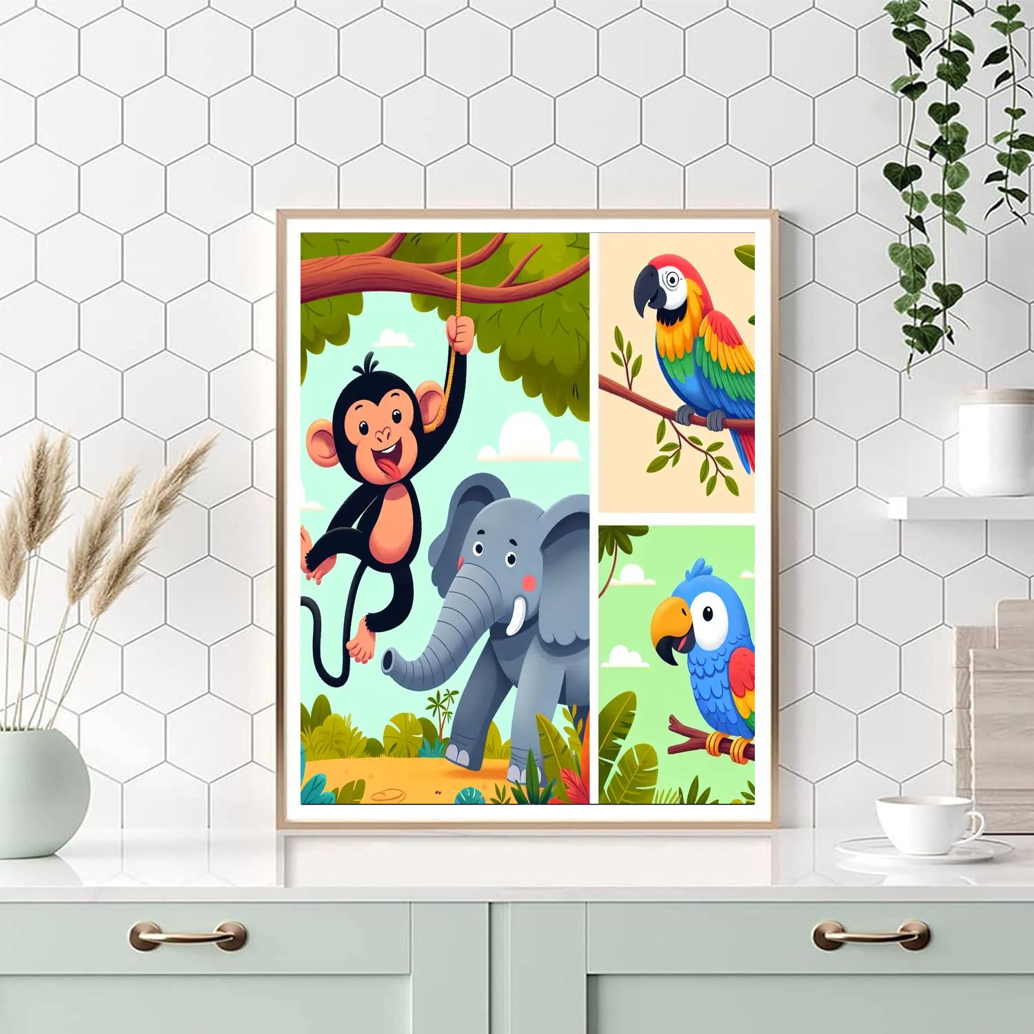 Jungle Adventure Team Paint By Numbers