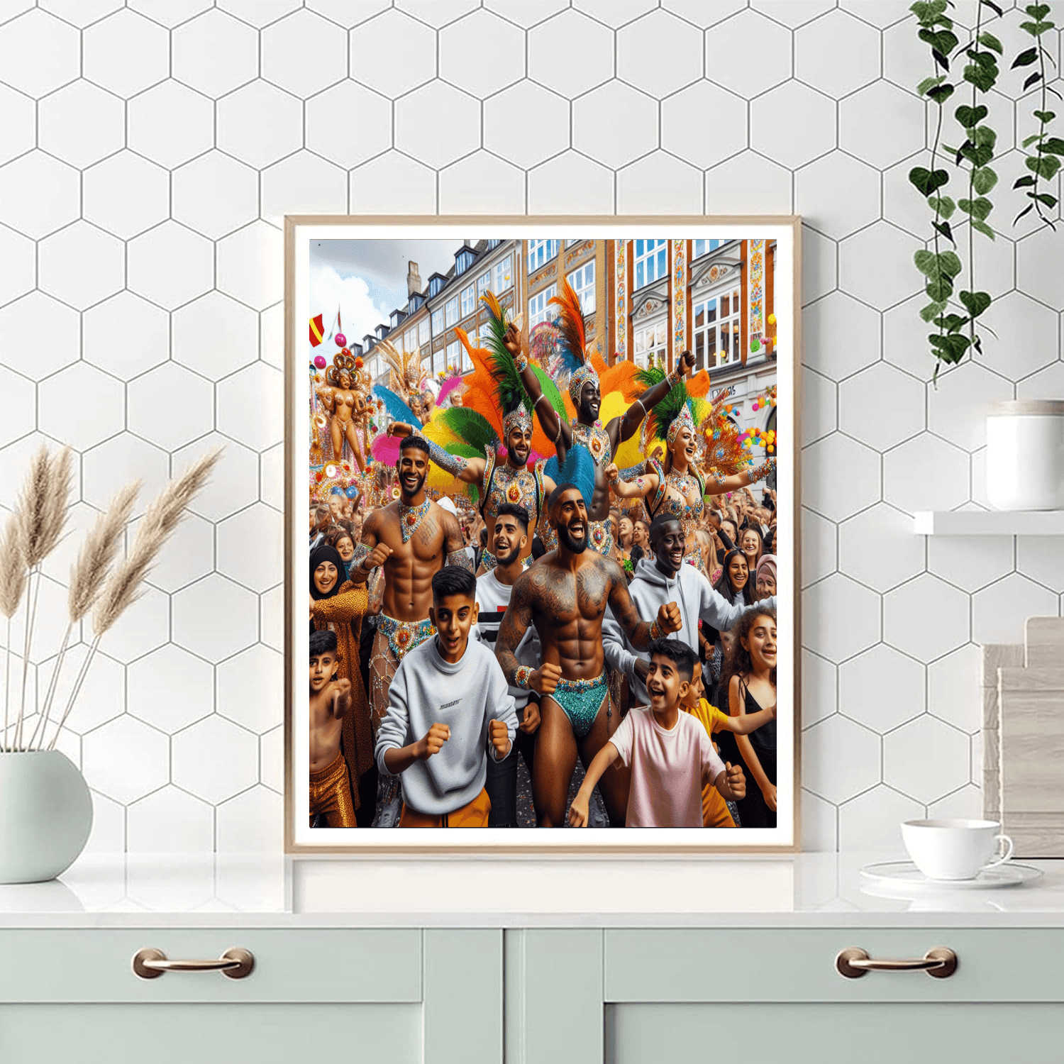 Copenhagen Carnival Number Painting