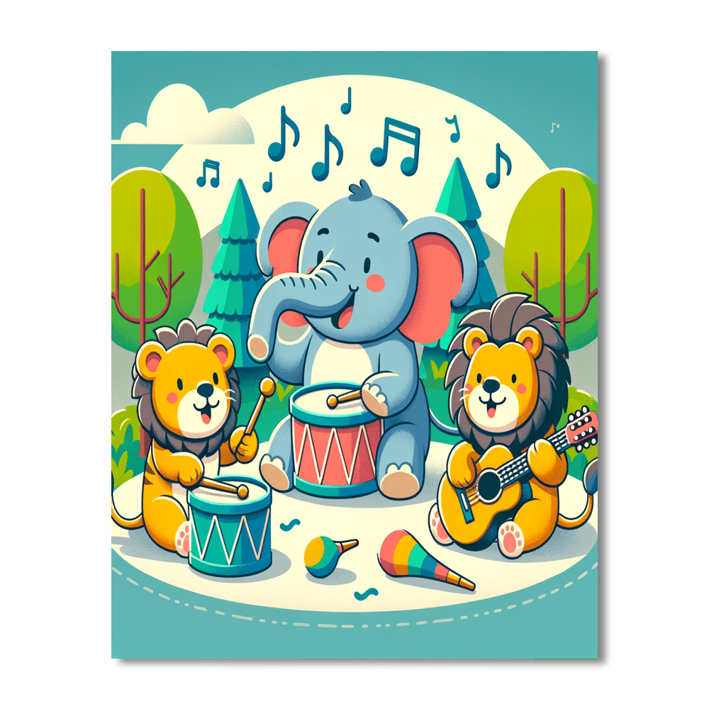 Musical Zoo Harmony Paint By Numbers Kits