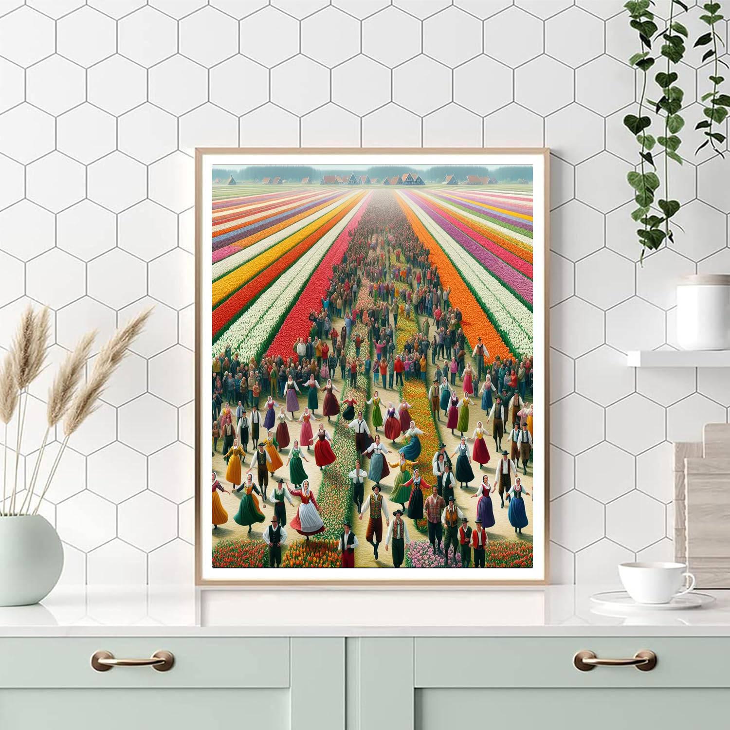 Tulip Time - Holland, Michigan Painting By Numbers Kit