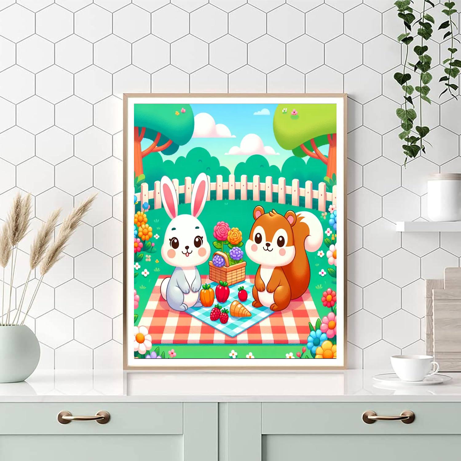 Garden Picnic With Friends Paint By Numbers Kits