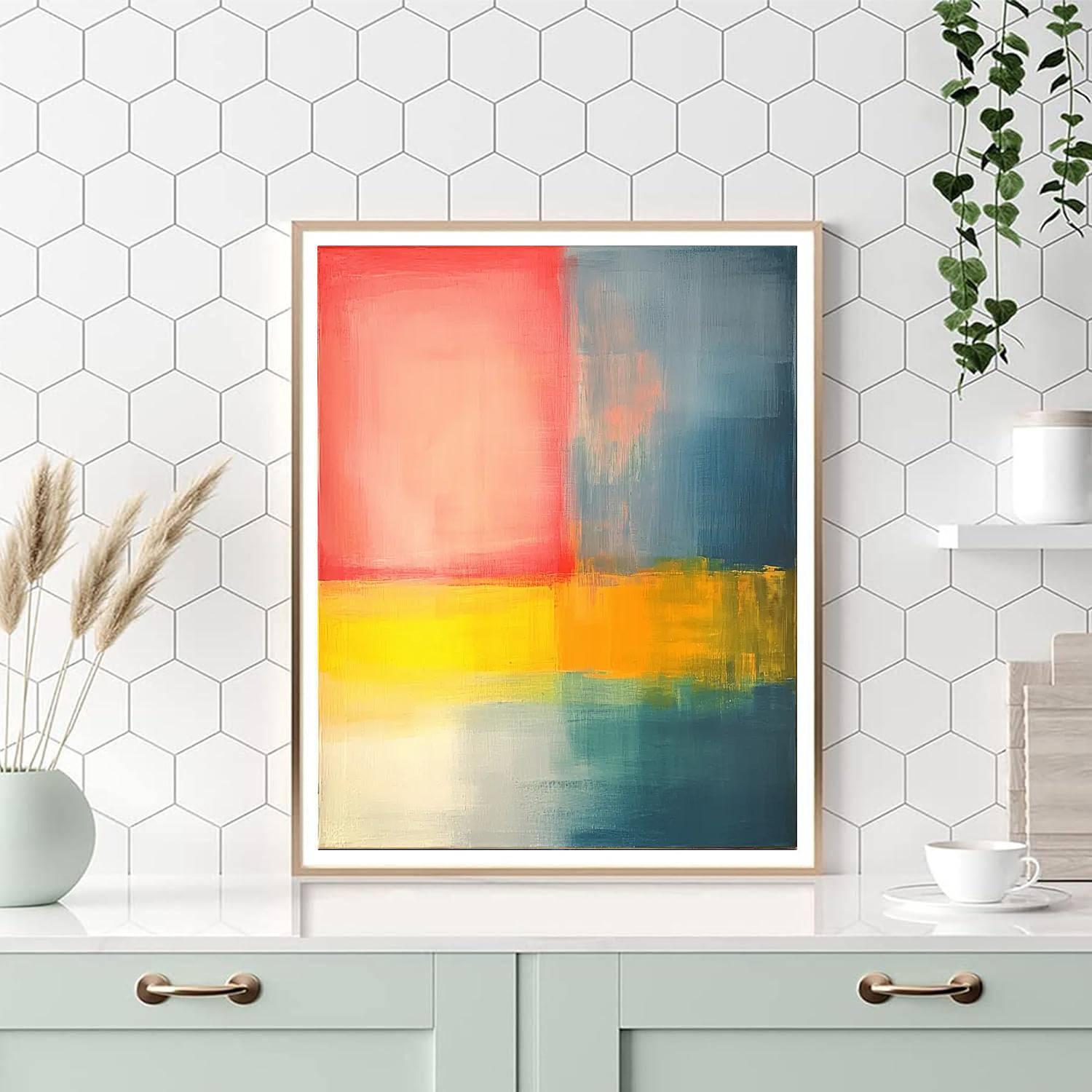 Rothko Inspired Luminous Abstract Shapes  Painting By Numbers Kit