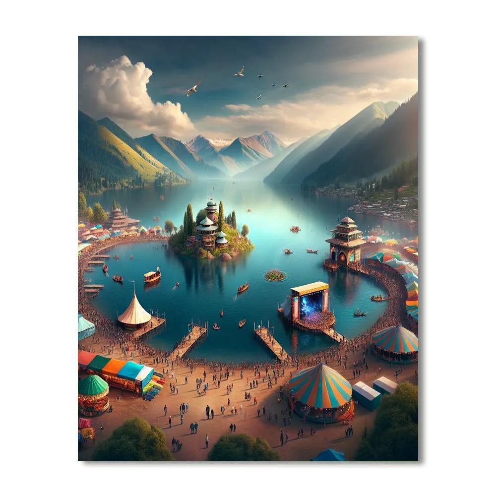 Bled Island Festival - Lake Bled, Slovenia Painting Number Kit