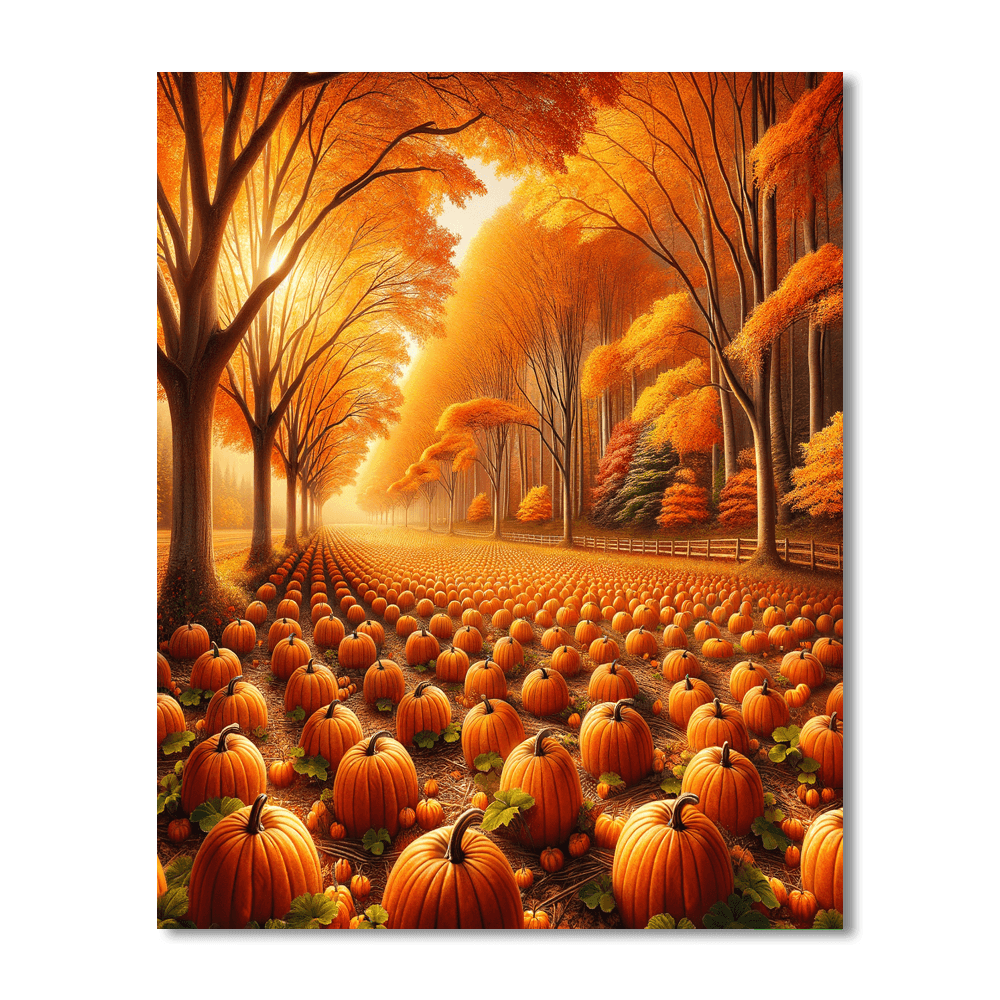 Autumn Harvest Harmony Paint By Number