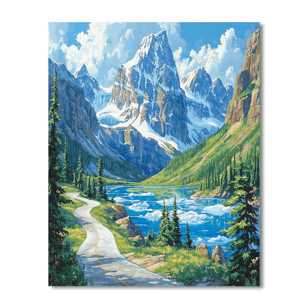 Icefields Parkway - Alberta Paint By Numbers Kits