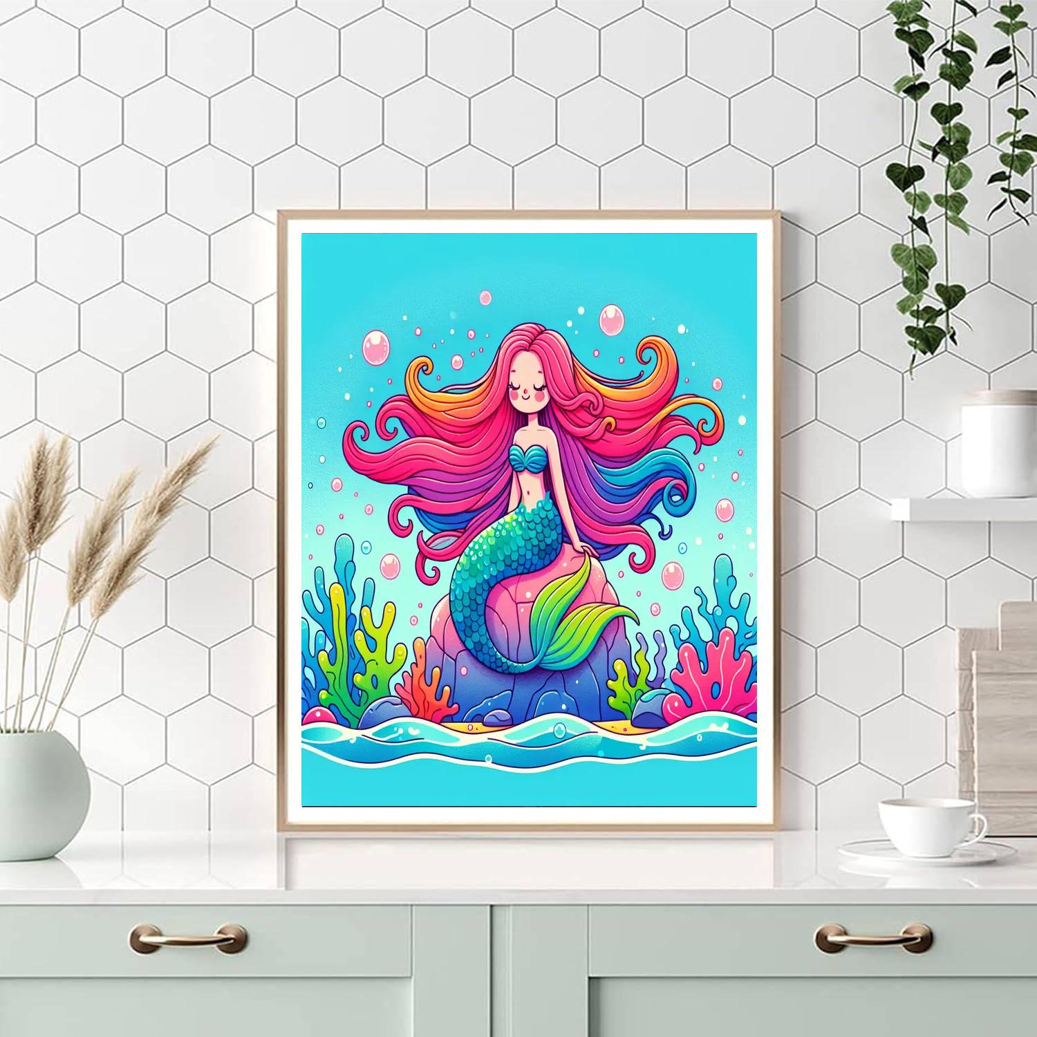 Mermaid's Ocean Secret Paint By Numbers Art