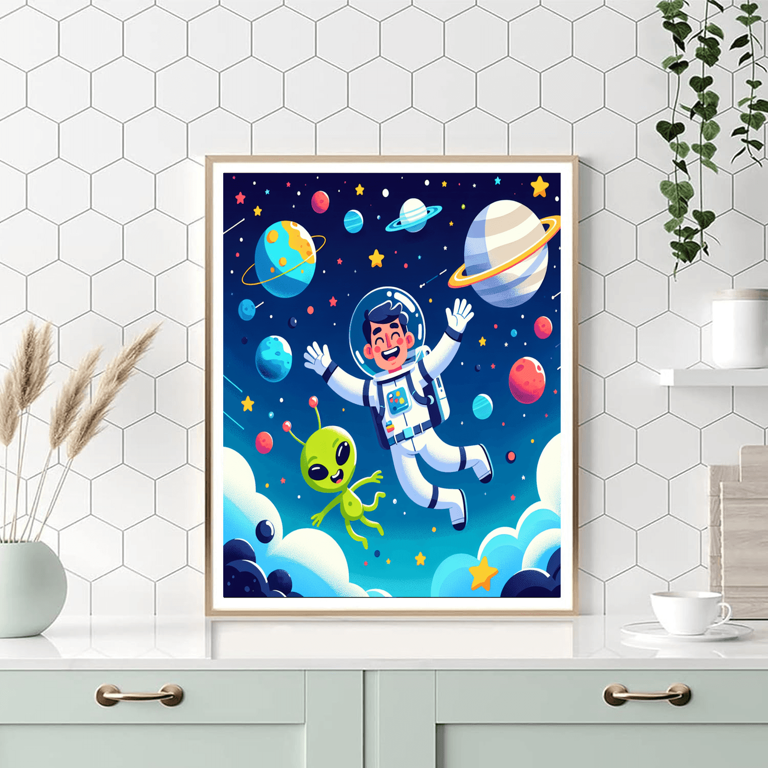 Dynamic Space Exploration Painting Number Kit