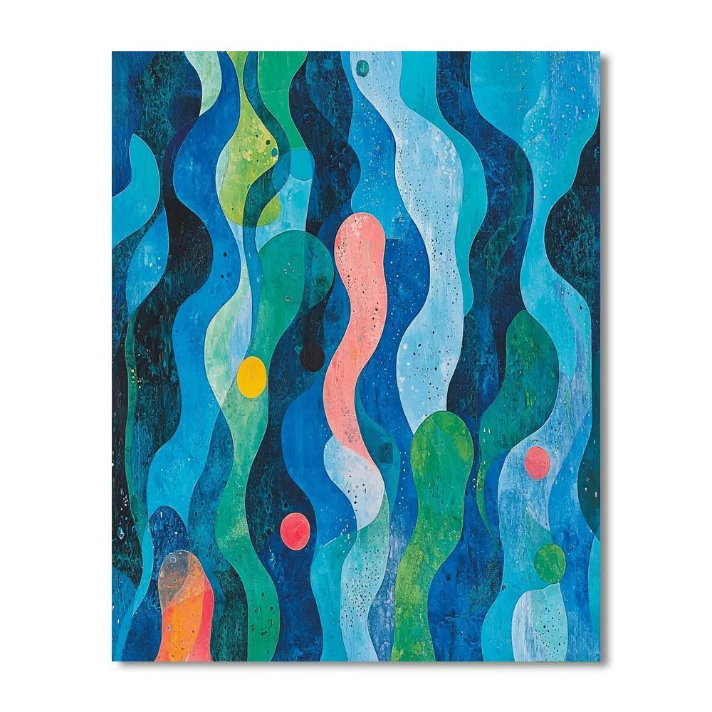 Paul Klee Inspired Colors Of The Ocean  DIY Paint By Numbers