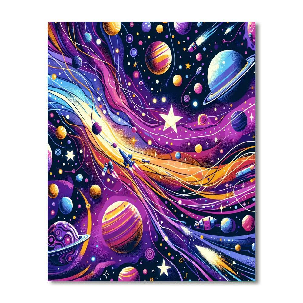 Creative Cosmic Adventure Paint By Number