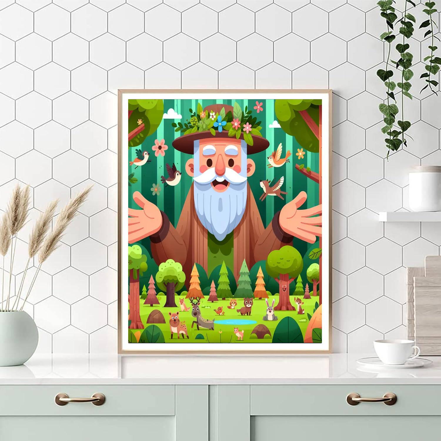 Caring Forest Guardian DIY Paint By Numbers
