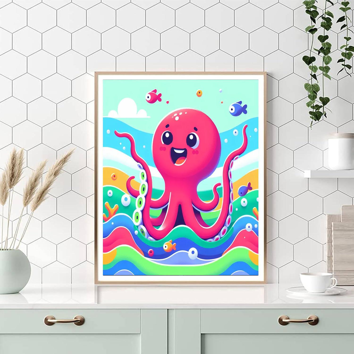 Cheery Octopus Paint By Numbers Art