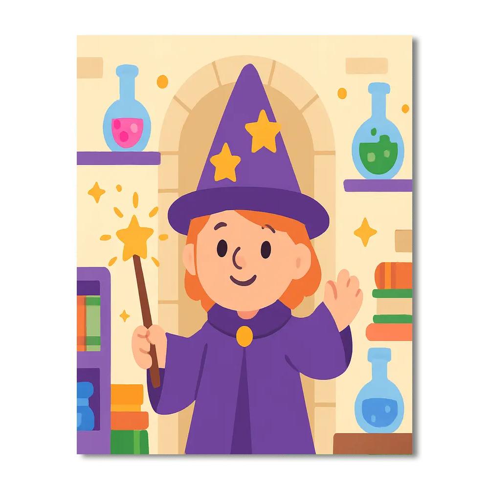 Wizards And Wands Academy Painting By Numbers Kit
