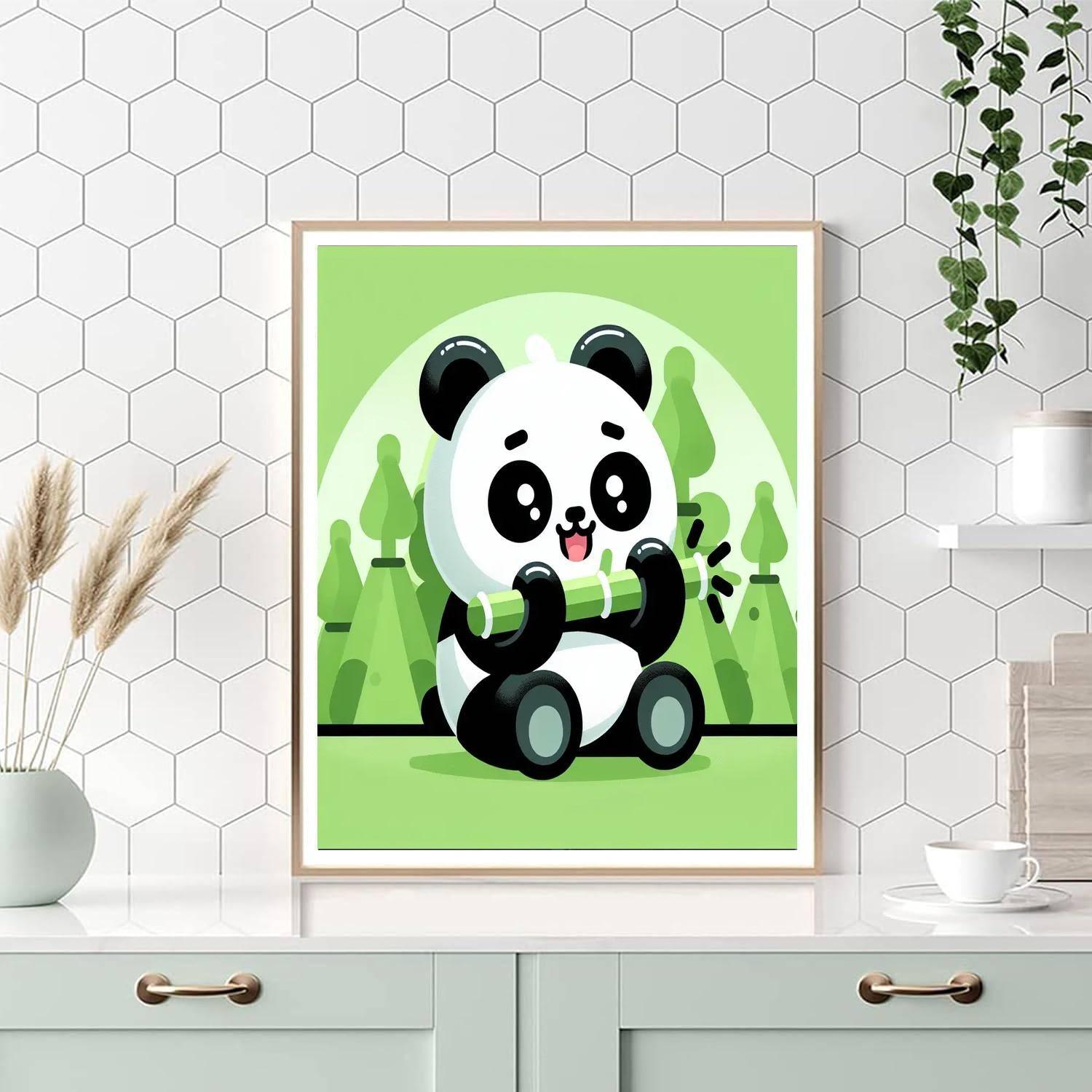 Cheery Panda DIY Paint By Numbers
