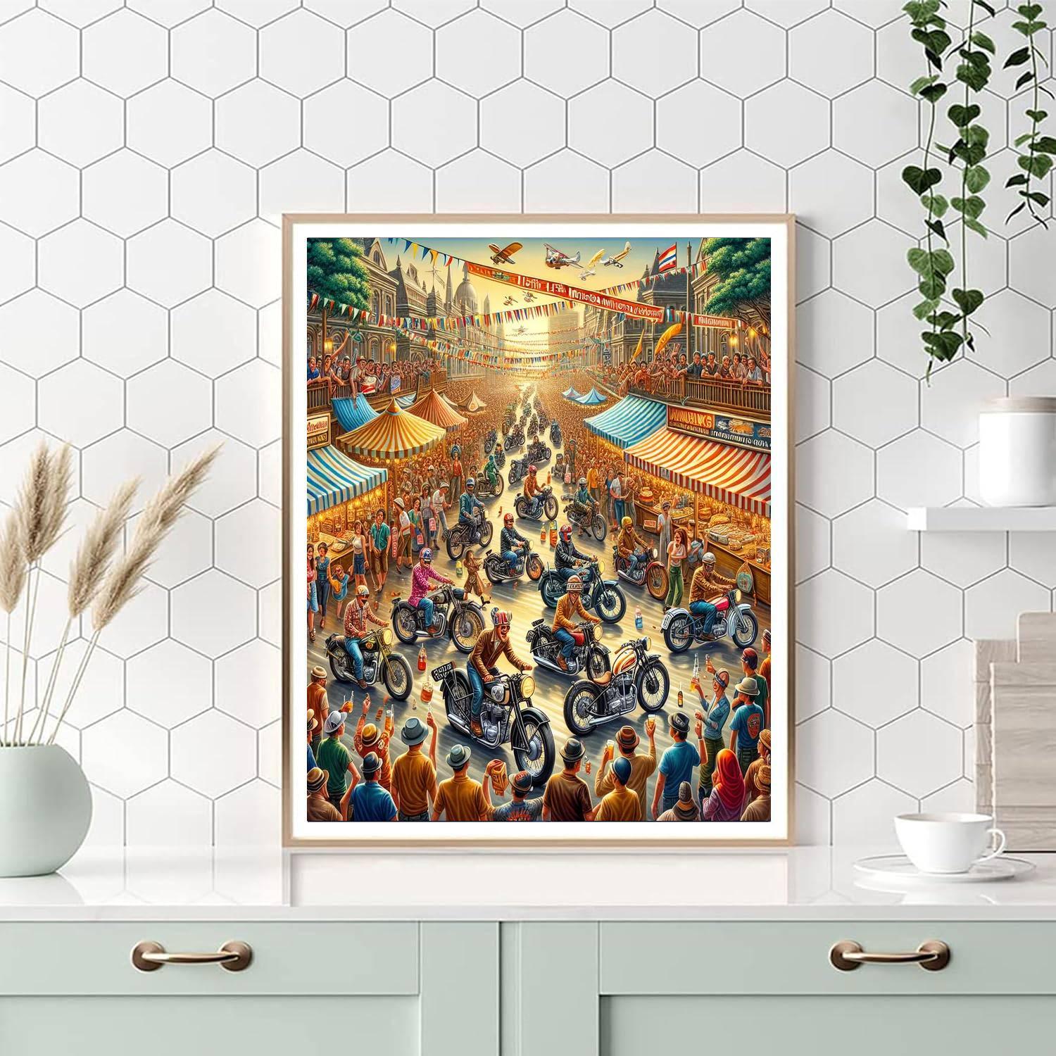 Harley Davidson 115th Anniversary - Usa Number Painting